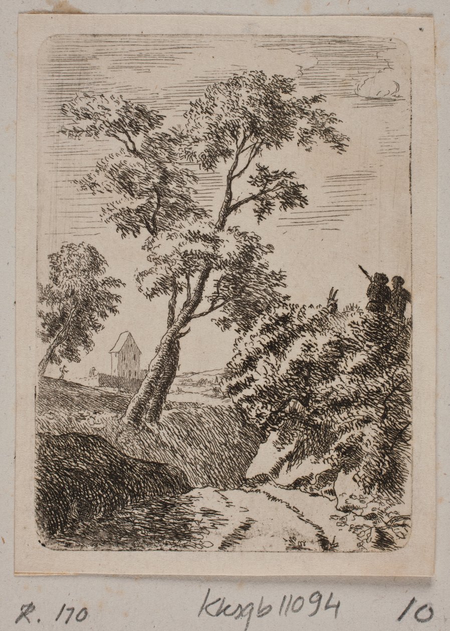 Een landschap door B. Flügge