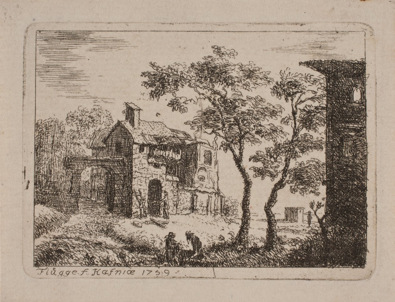 Landschap door B. Flügge
