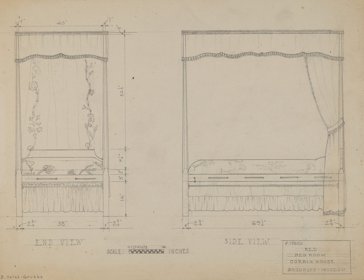 Bed door B. Holst Grubbe