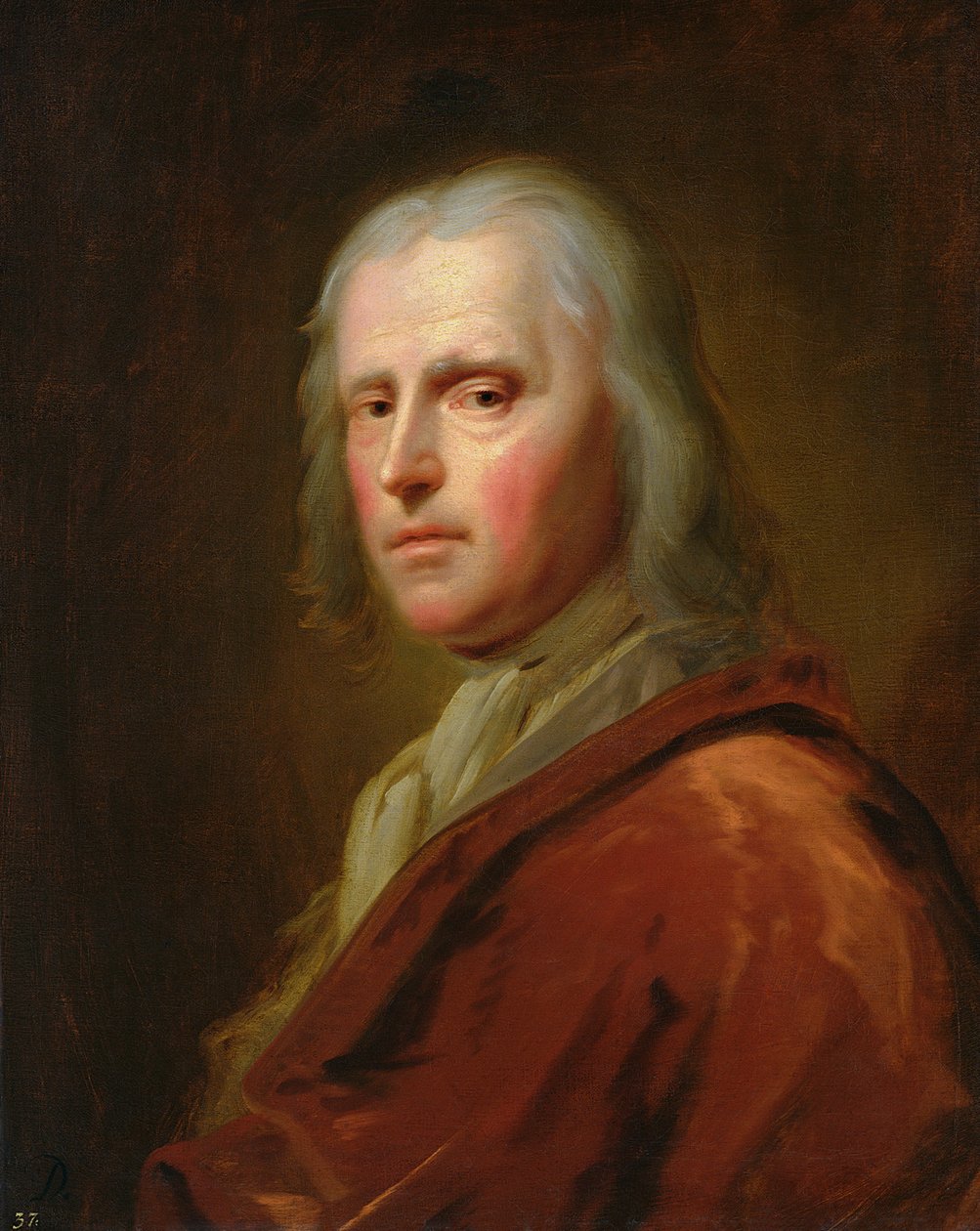 Portret van een man door Balthasar Denner