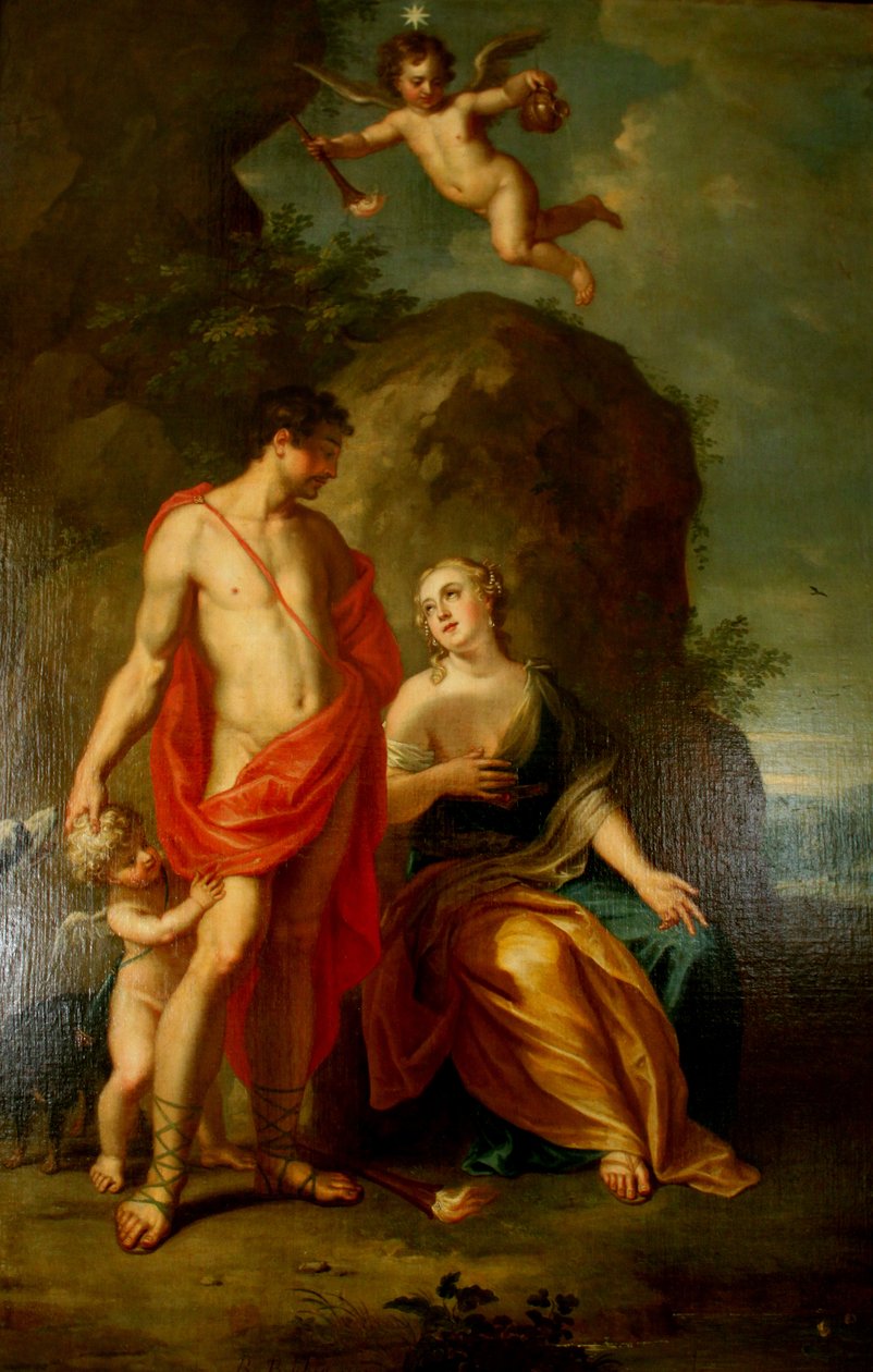 Venus en Adonis door Balthasar Beschey