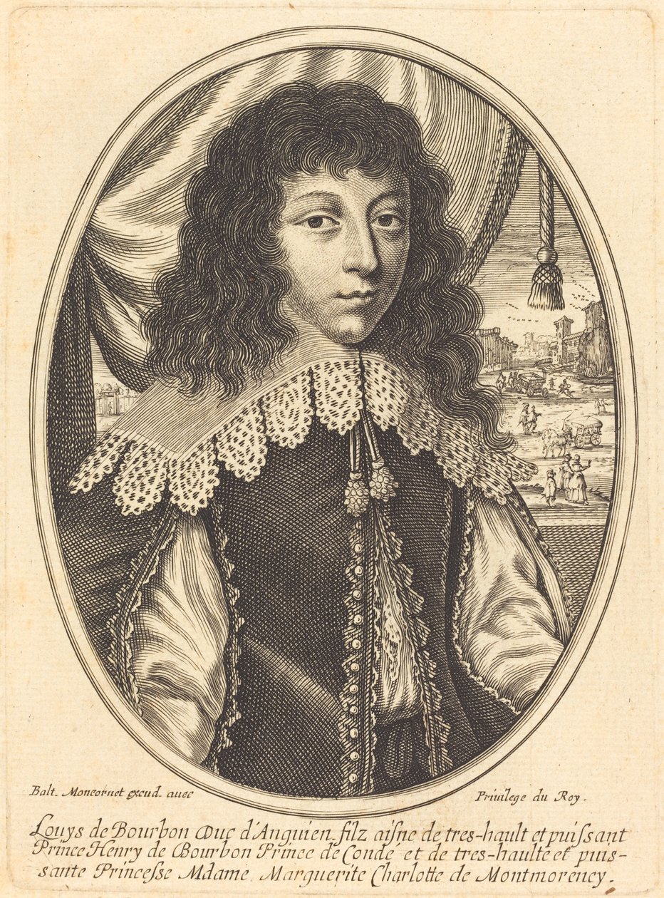 Louis II de Bourbon-Condé door Balthasar Moncornet