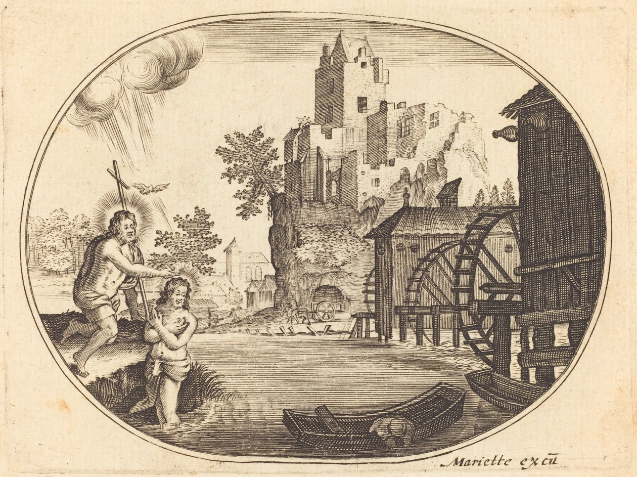De Doop van Christus door Balthasar Moncornet
