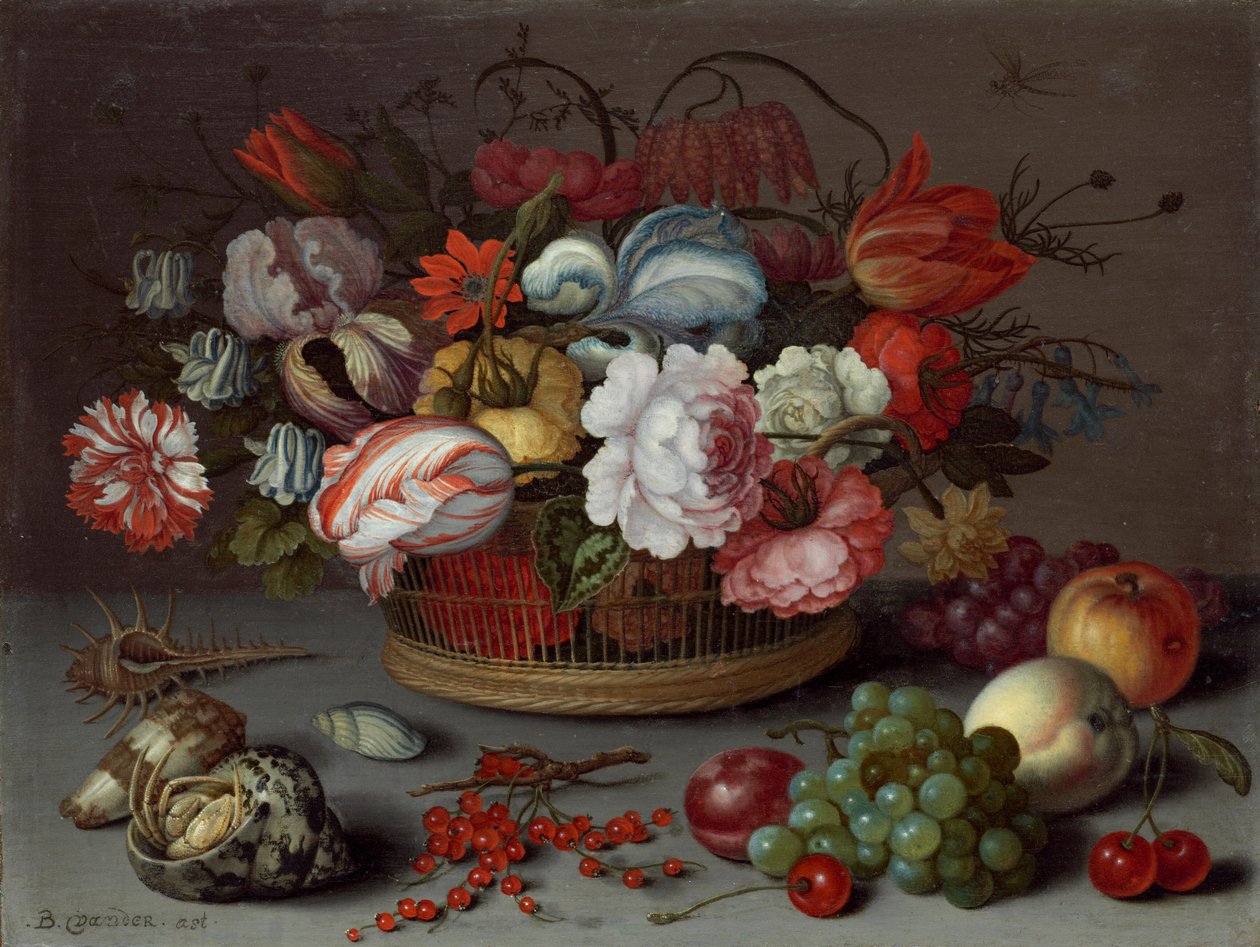 Mand met bloemen, ca. 1622 door Balthasar van der Ast
