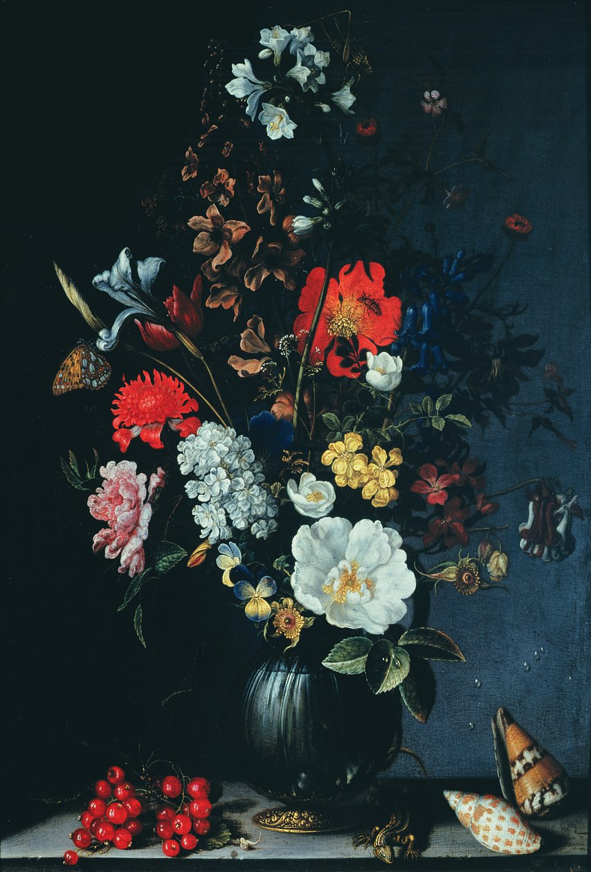 Stilleven met bloemen door Balthasar van der Ast