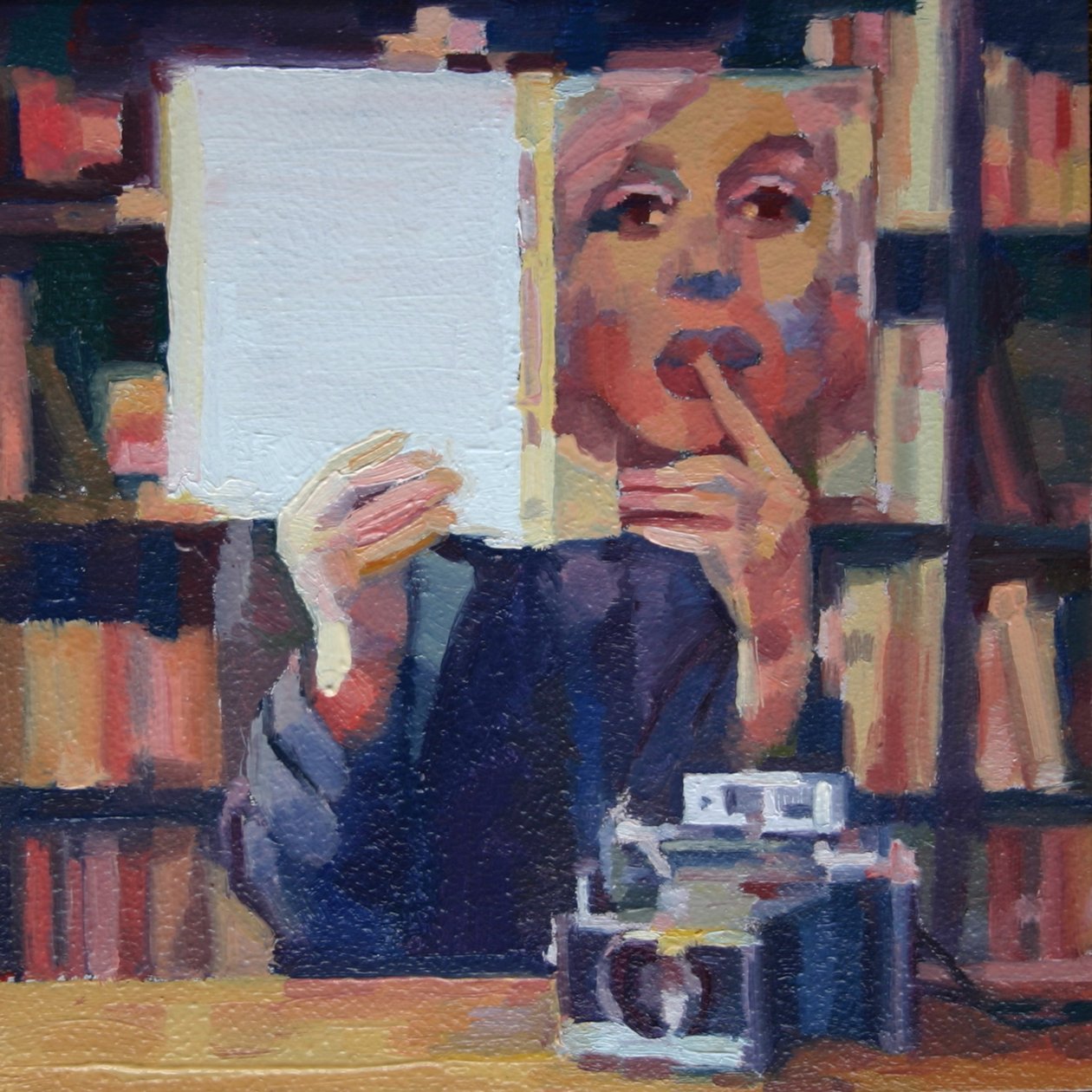 Gezicht 18 door Barbara Hoogeweegen