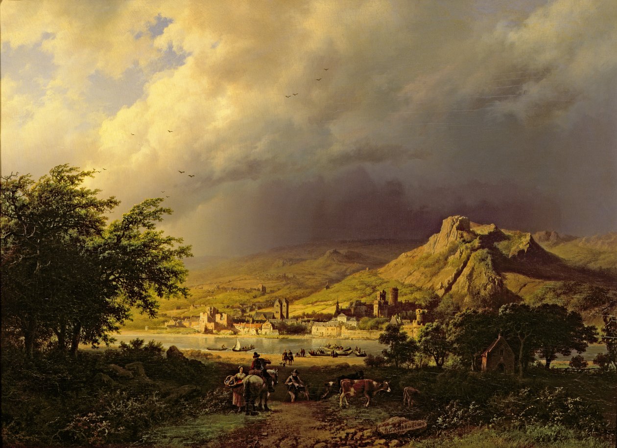 Een Naderende Storm door Barend Cornelis Koekkoek