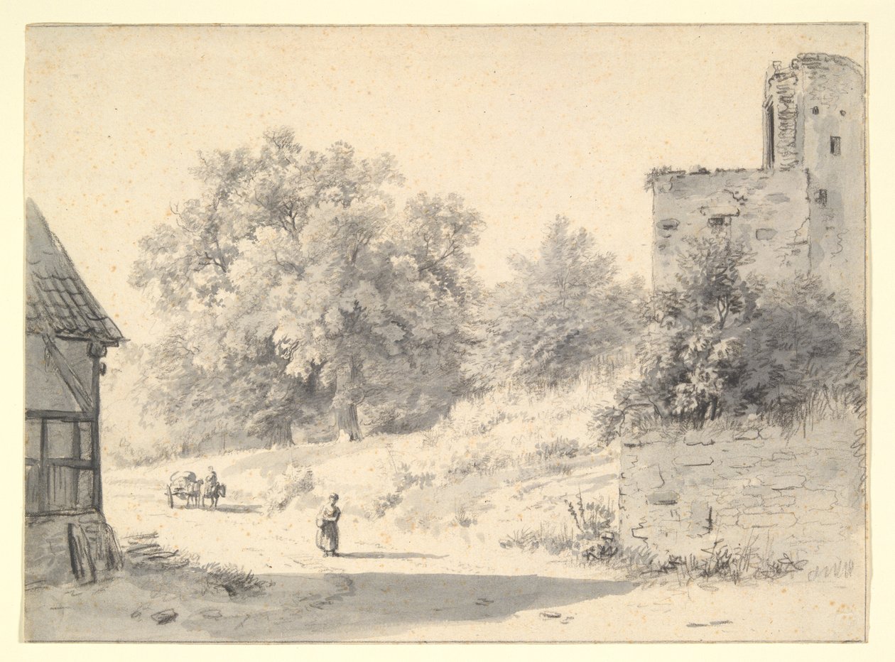 Landschap door Barend Cornelis Koekkoek