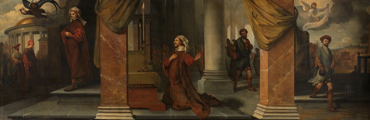 De Farizeeër en de tollenaar door Barent Fabritius