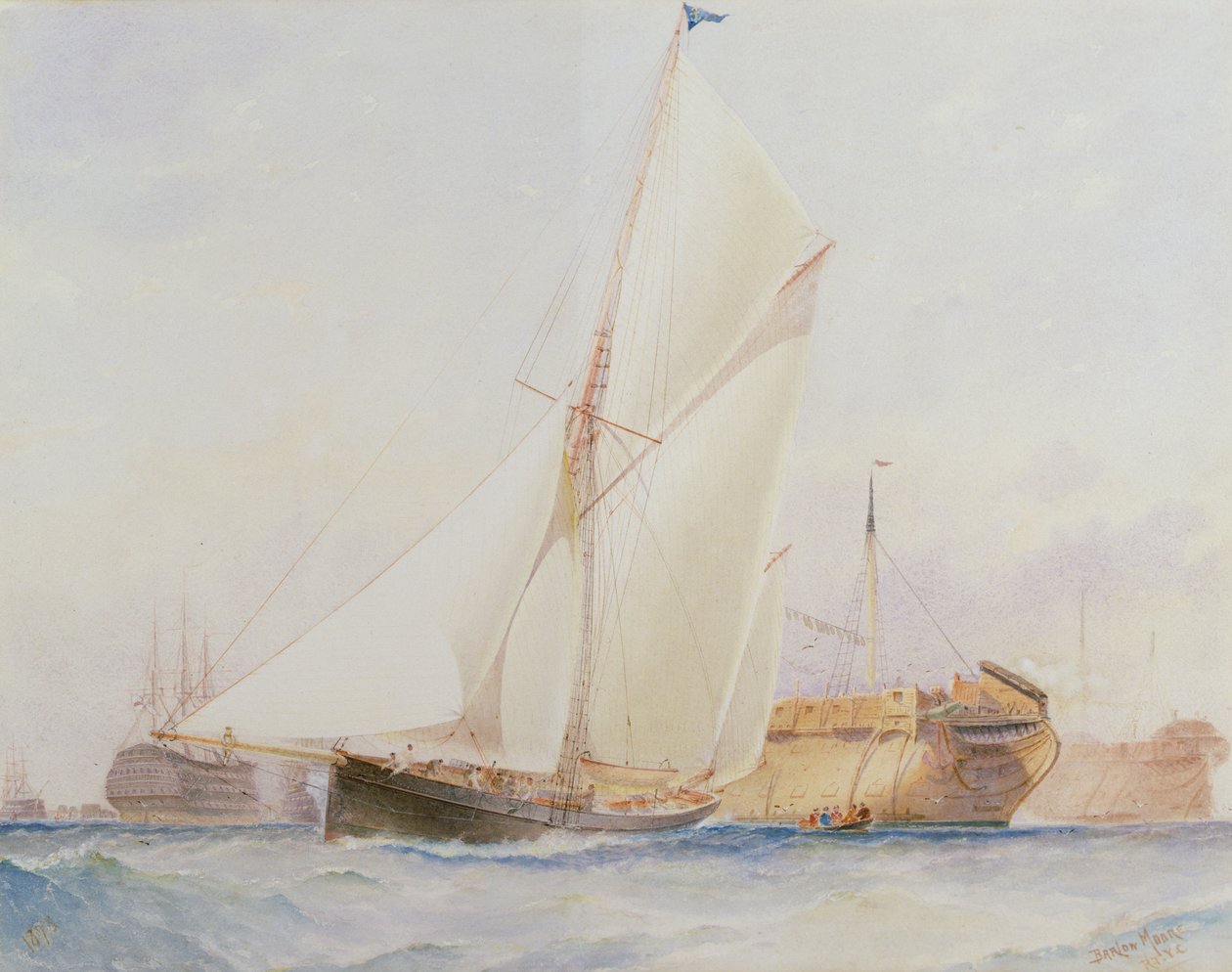 Zeiljacht DIONE, Plymouth door Barlow Moore