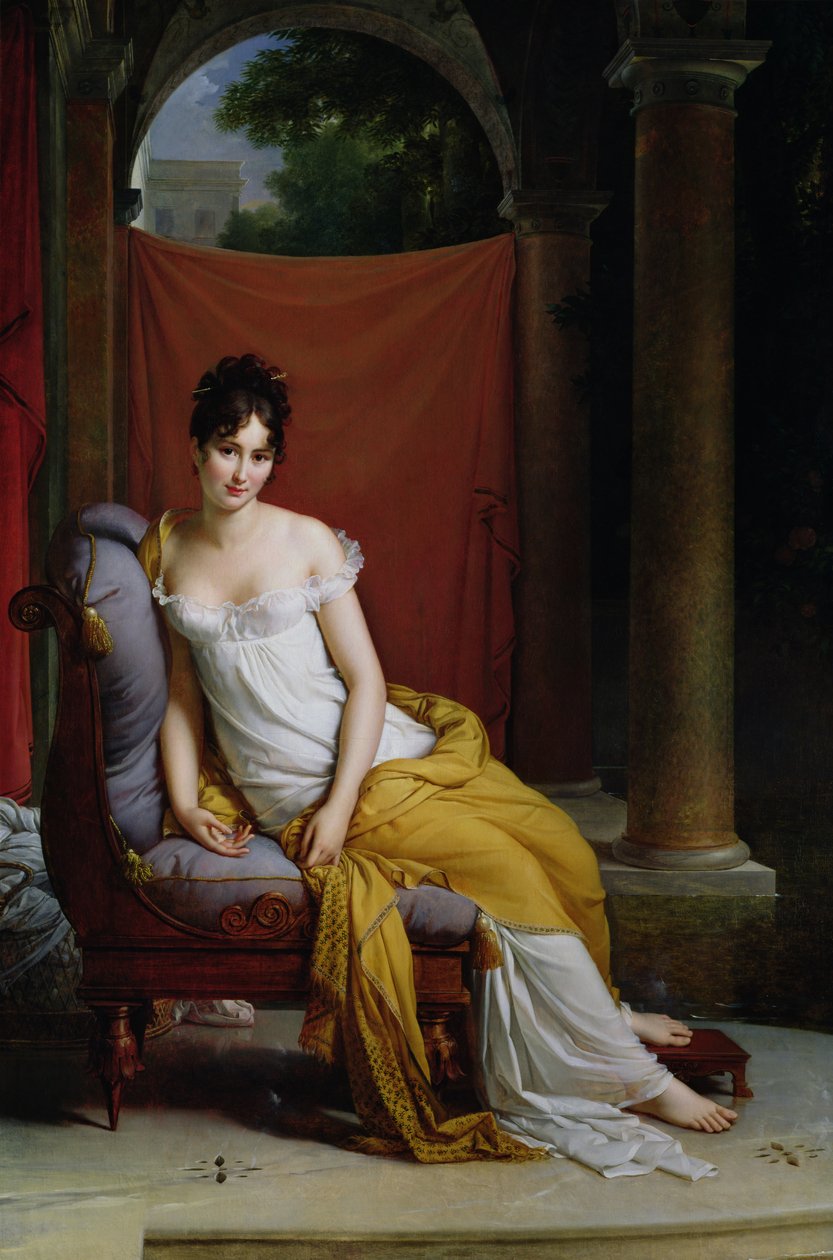 Portret van Madame Recamier (1777-1849) door Baron François Pascal Simon Gérard