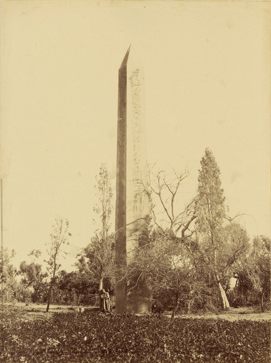 Obelisk van Heliopolis, Caïro. door Baron Paul des Granges