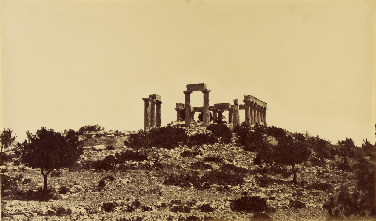 Tempel van Jupiter in Aegina. door Baron Paul des Granges