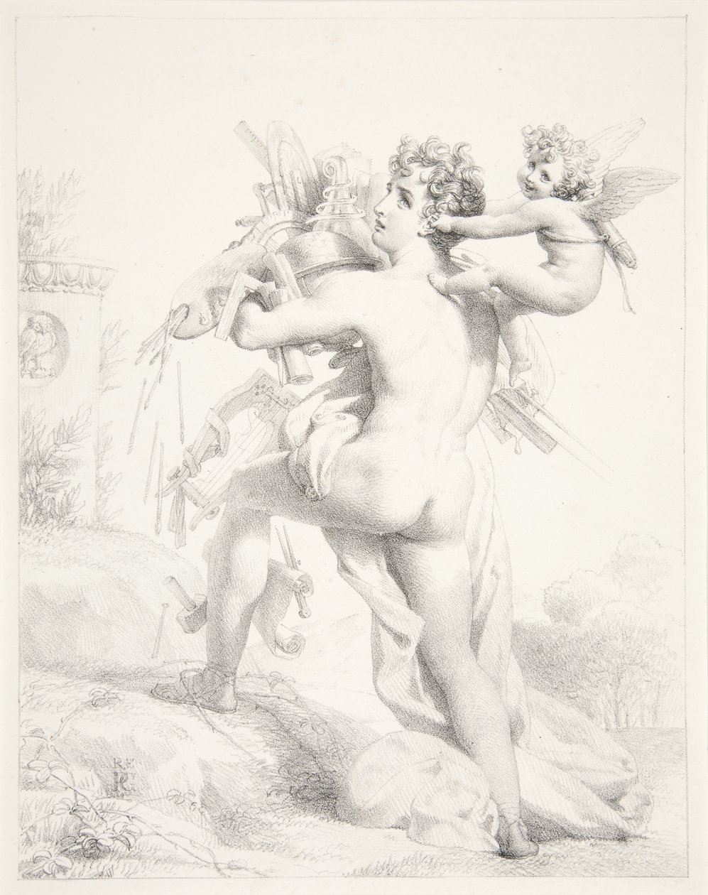Qui trop embrasse, mal étreint door Baron Pierre Narcisse Guerin