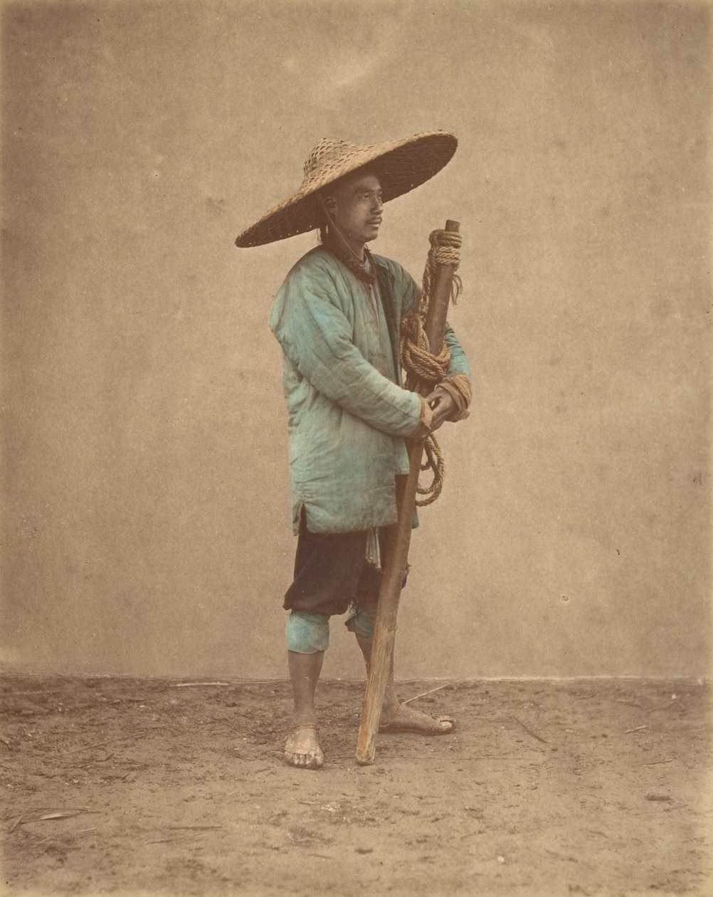 [Chinese man met hoed], 1870s door Baron Raimund von Stillfried