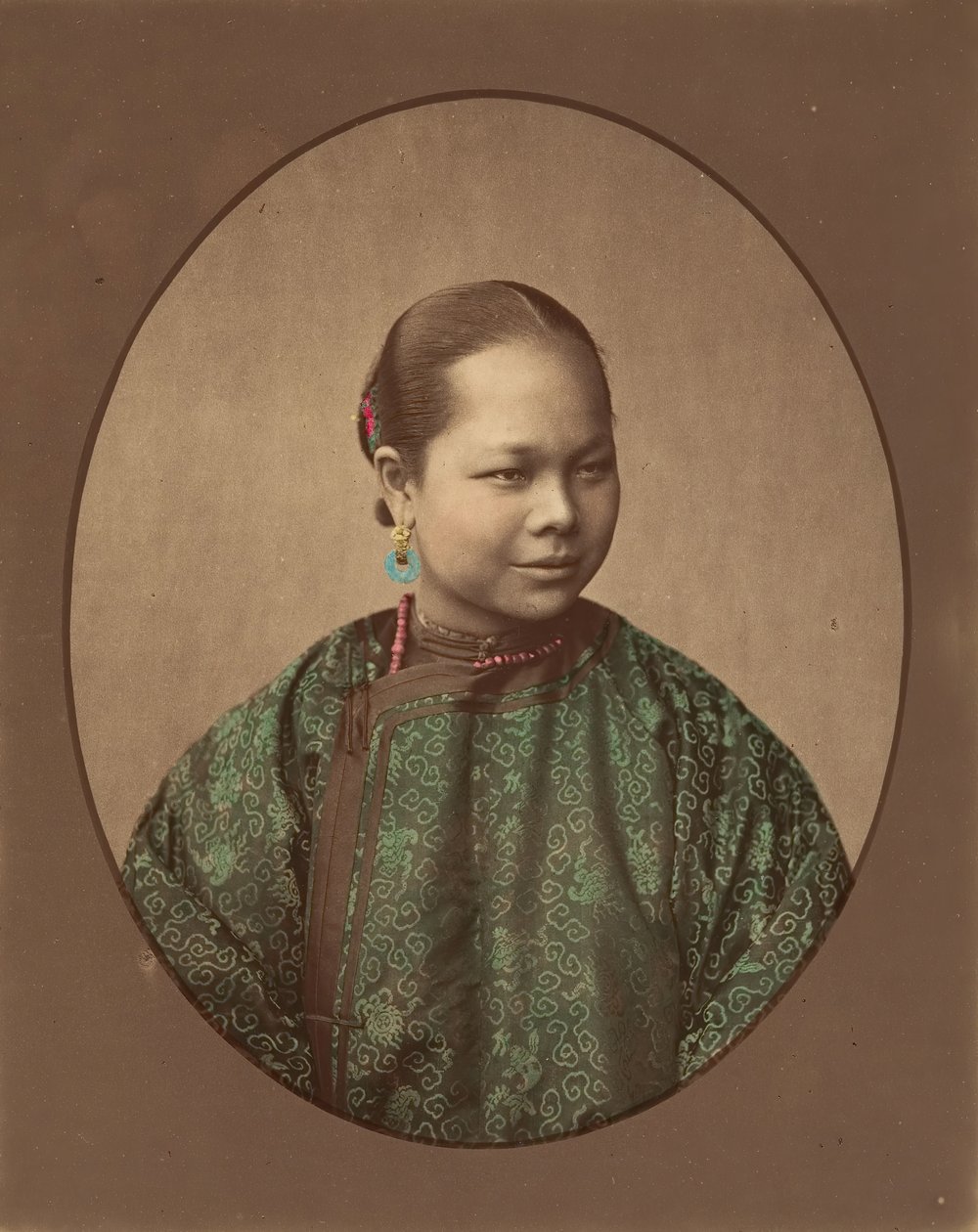 Meisje uit Shanghai, 1870s door Baron Raimund von Stillfried
