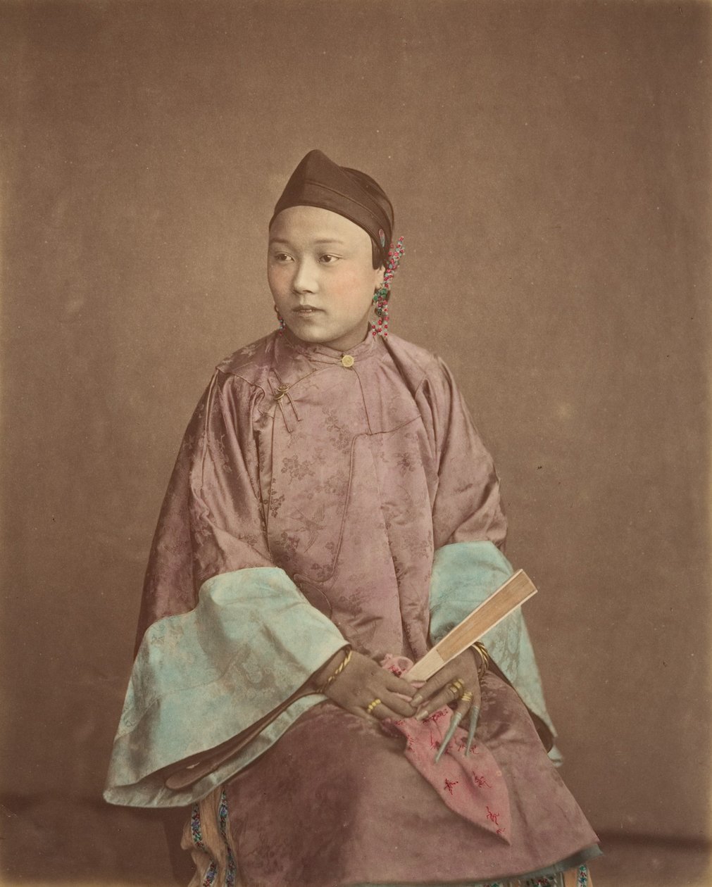 Meisje uit Shanghai, 1870s door Baron Raimund von Stillfried