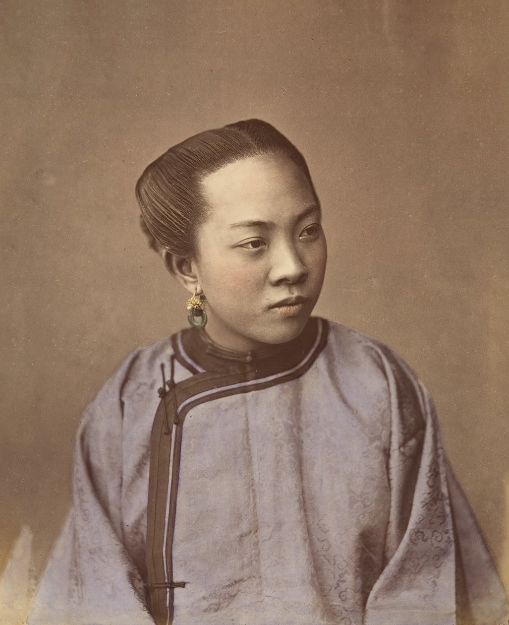 Meisje uit Shanghai, 1870s door Baron Raimund von Stillfried