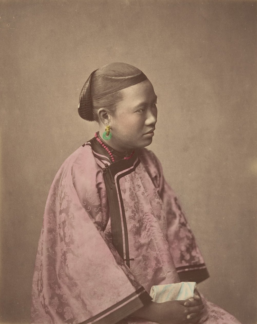 Meisje uit Shanghai, 1870s door Baron Raimund von Stillfried