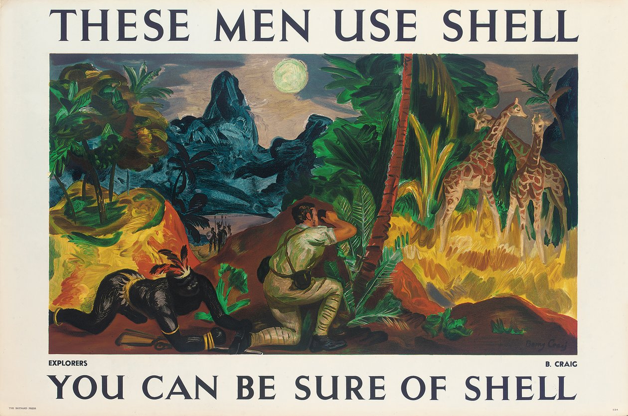 Reclameposter voor Shell door Barry Craig