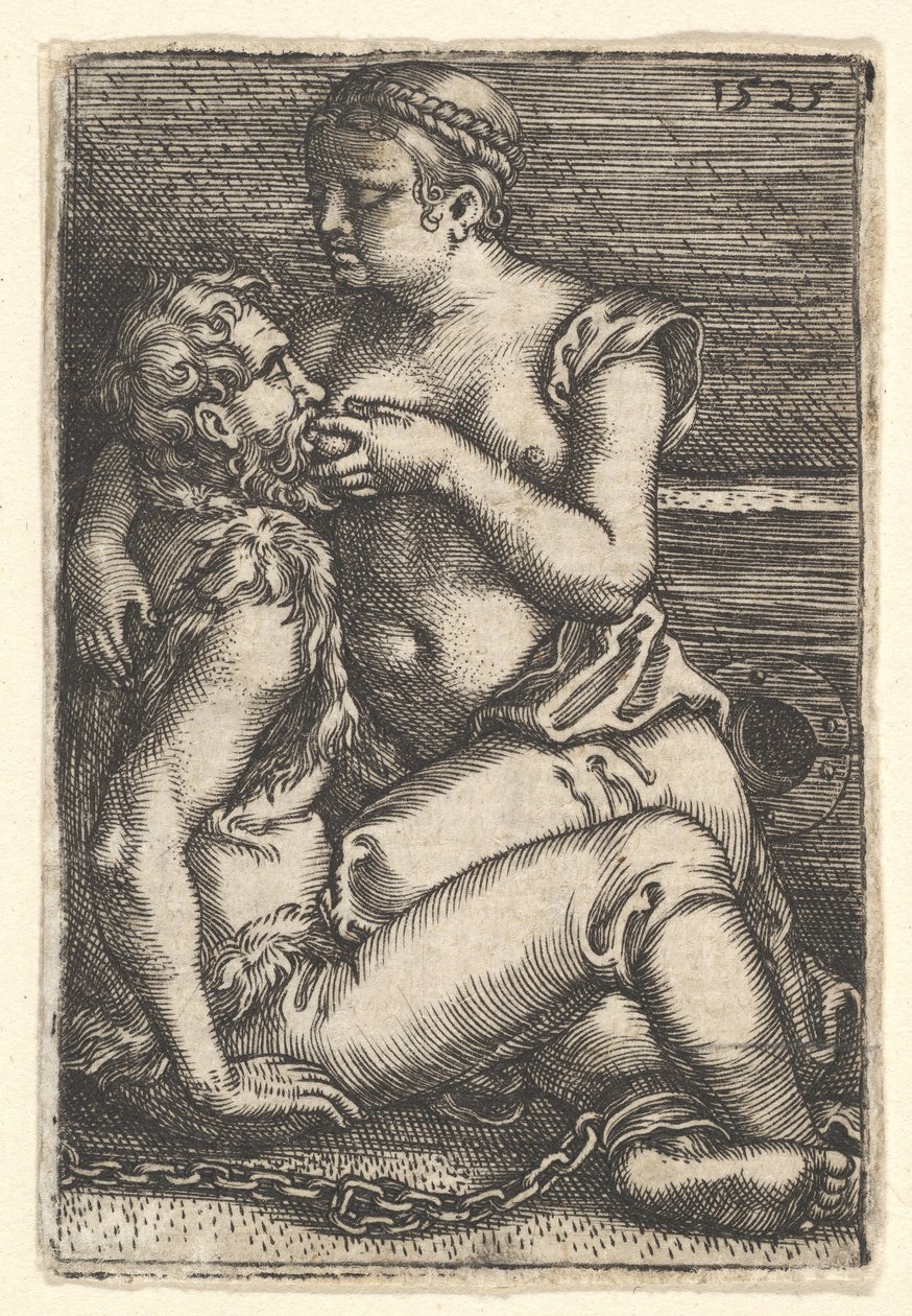 Cimon en Pero, midden 17e eeuw door Barthel Beham