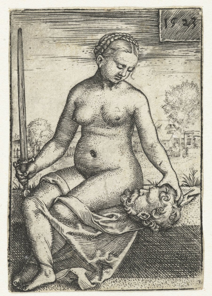 Judith met hoofd van Holofernes en zwaard door Barthel Beham