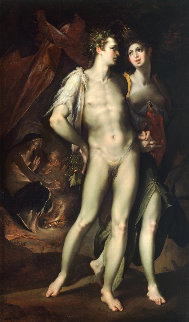 Bacchus en Ceres door Bartholomaeus Spranger