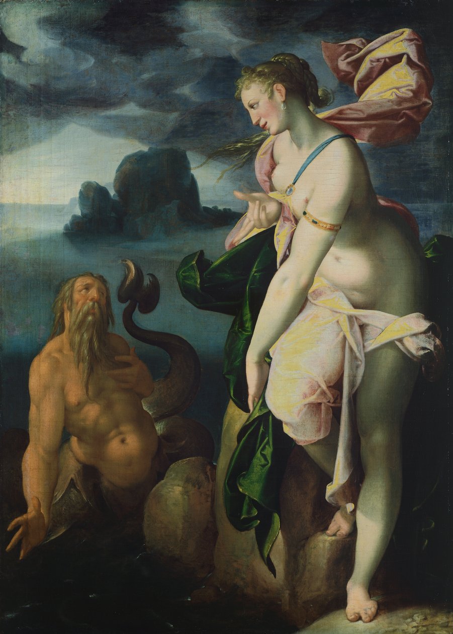 Glaucus en Scylla door Bartholomaeus Spranger