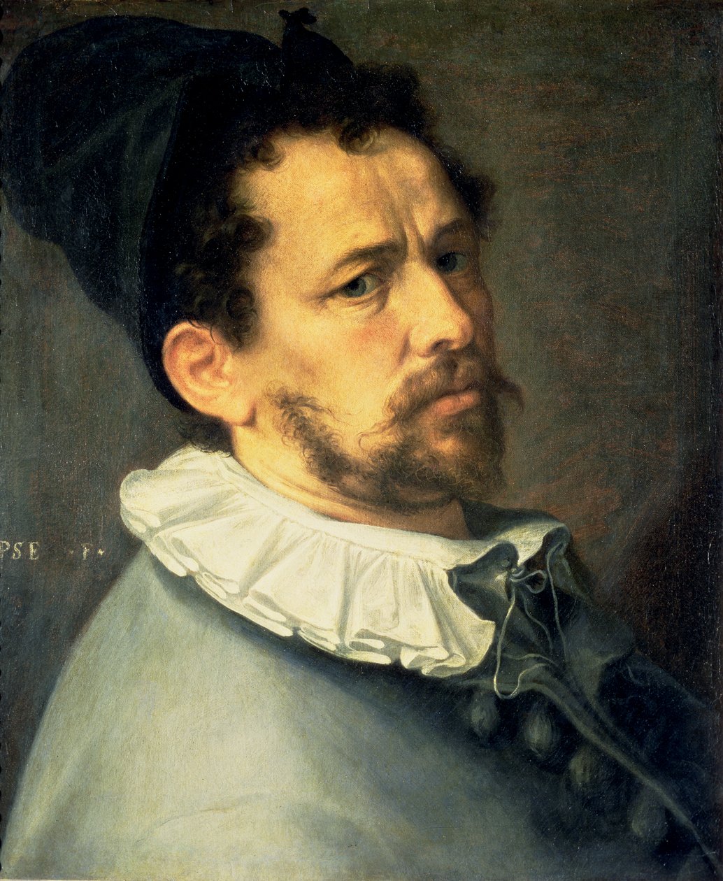Zelfportret, ca. 1580-85 door Bartholomaeus Spranger