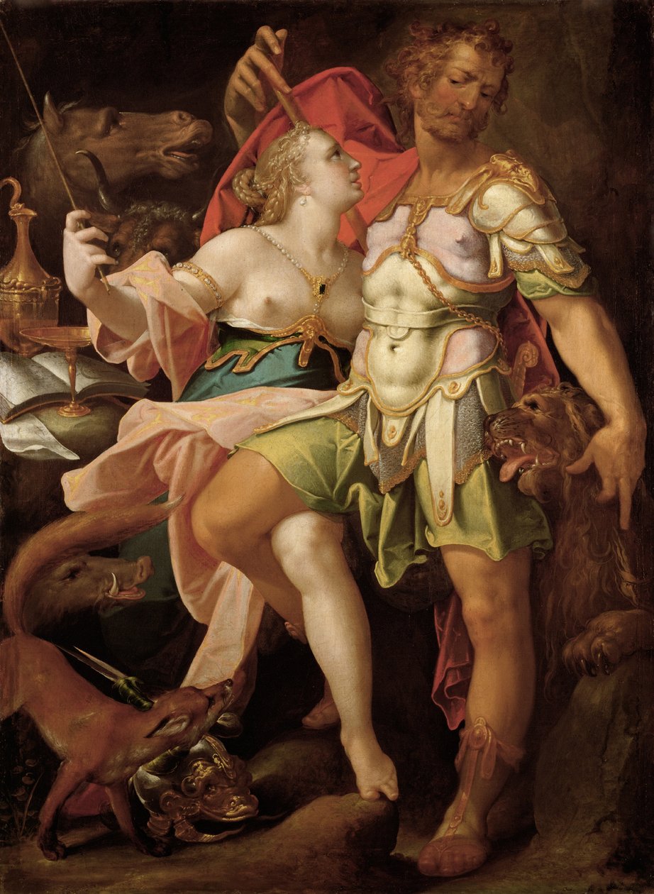 Ulysses en Circe, ca. 1580-1585 door Bartholomaeus Spranger