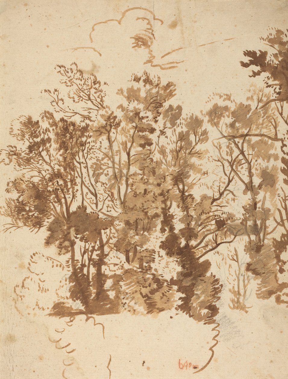 Landschapsstudie door Bartholomeus Breenbergh