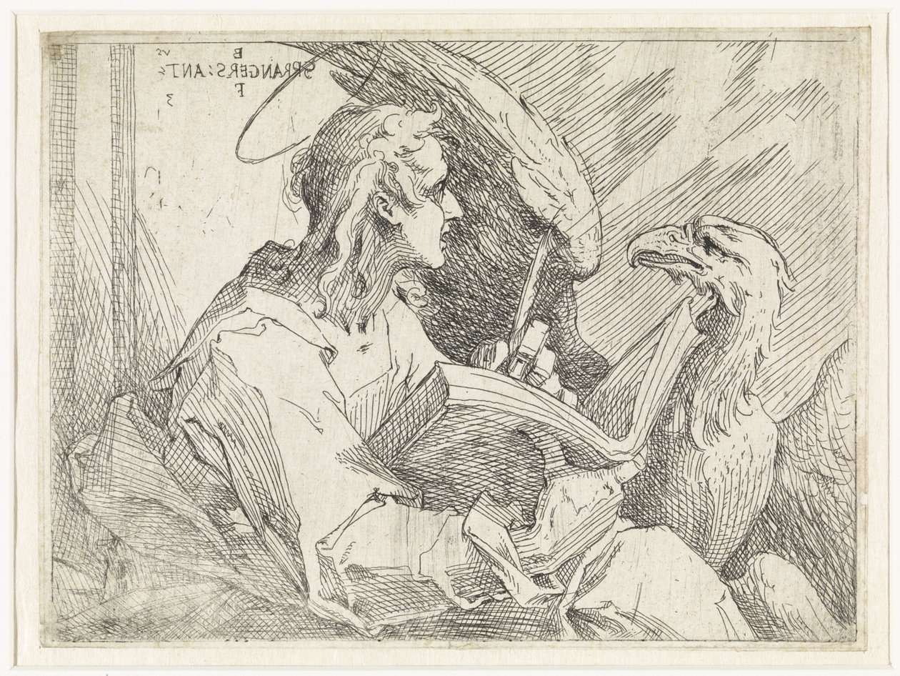 Johannes de Evangelist door Bartholomeus Spranger