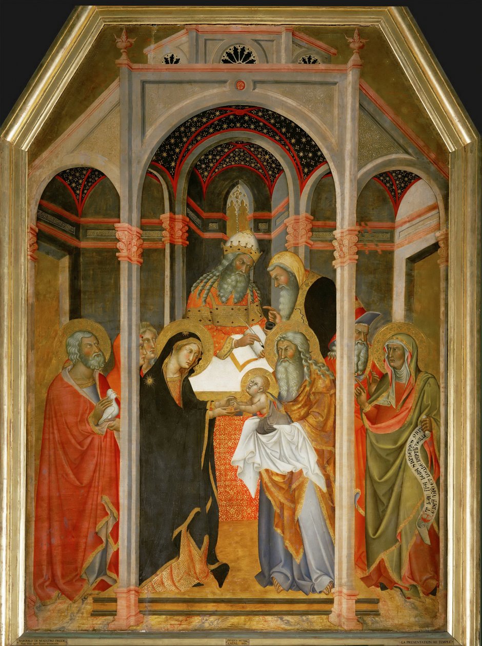 Presentatie in de tempel door also Manfredi de Battilori Bartolo di Fredi