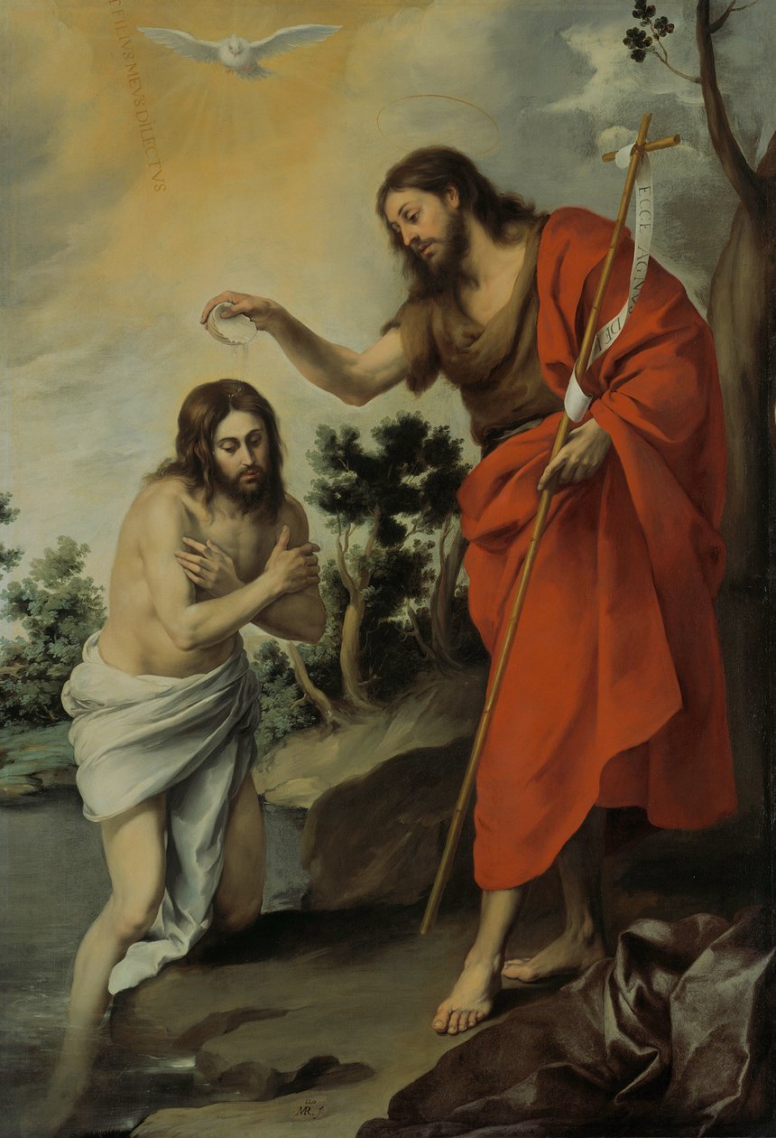 De Doop van Christus door Bartolomé Esteban Murillo
