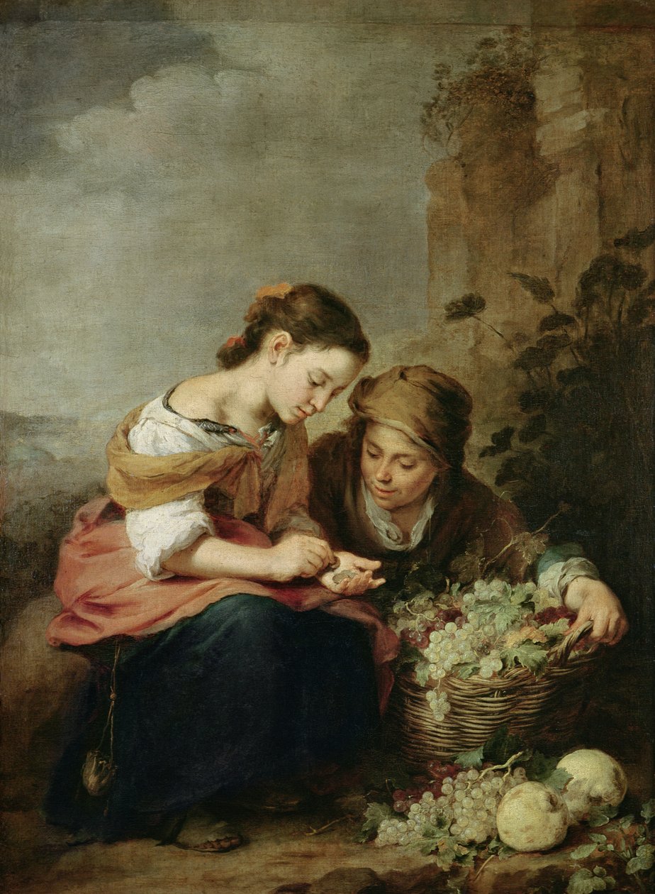 De kleine fruitverkoper door Bartolomé Esteban Murillo