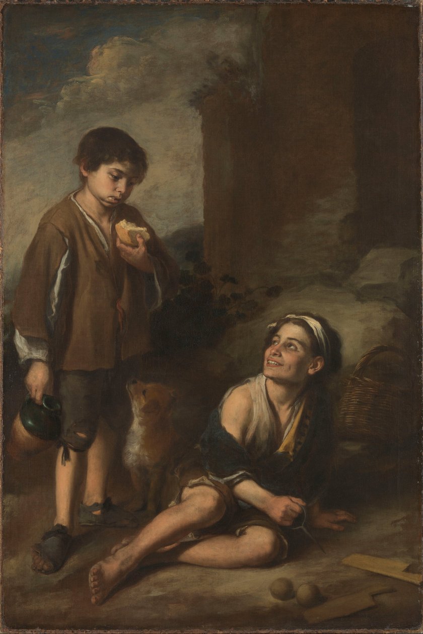 Twee boerenjongens door Bartolomé Esteban Murillo