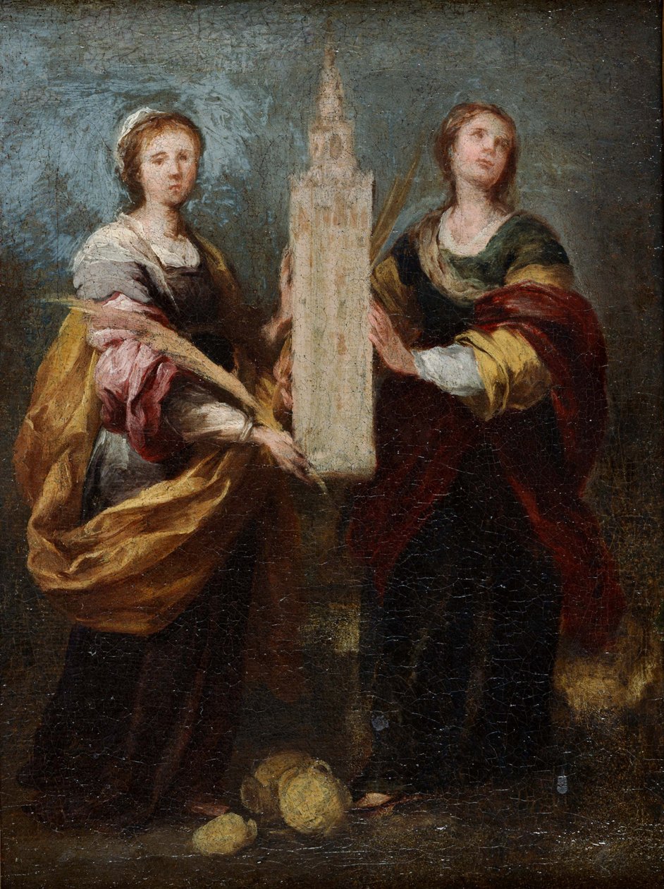 Heiligen Justa en Rufina, ca. 1665 door Bartolomé Esteban Murillo