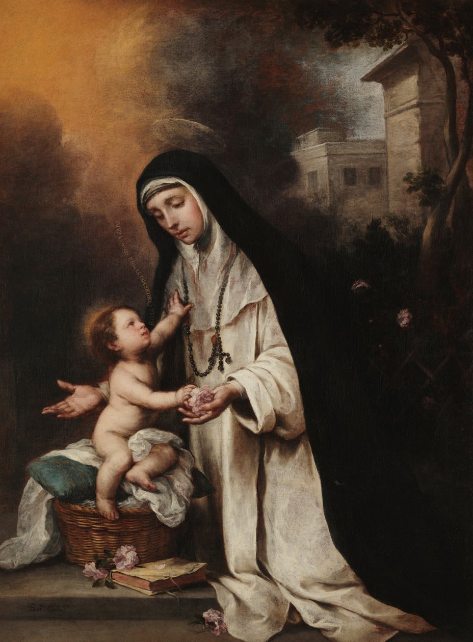 Santa Rosa de Lima door Bartolomé Esteban Murillo