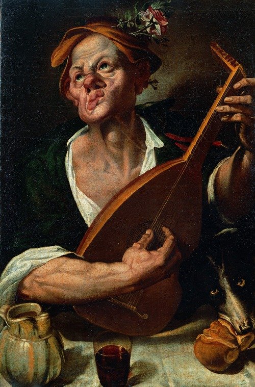 Luitspeler door Bartolomeo Passarotti