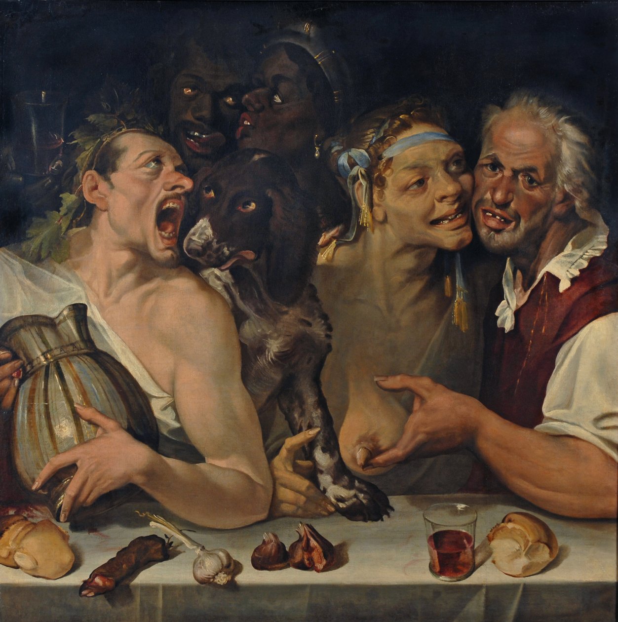 Vrolijk gezelschap door Bartolomeo Passarotti