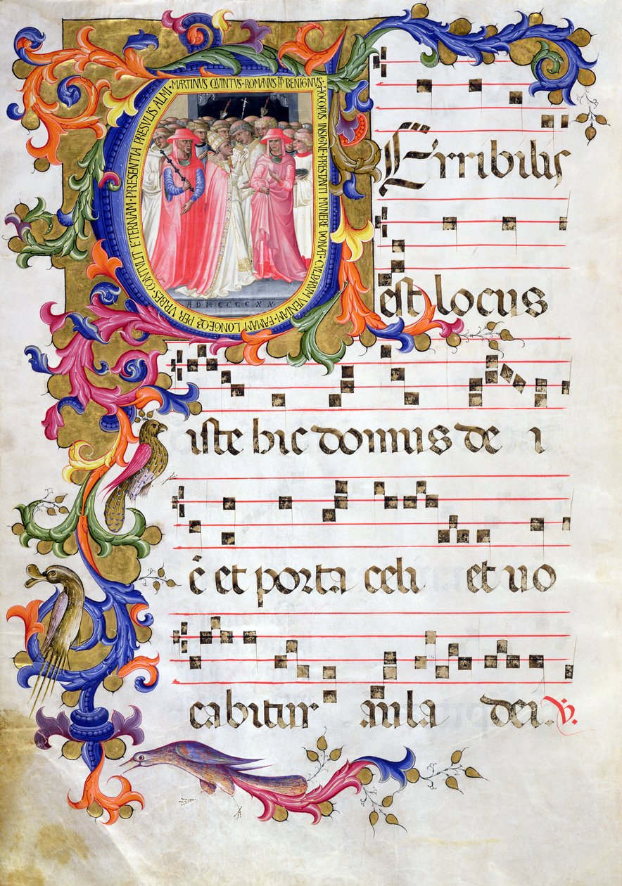 Ms 557 f.61v Pagina met gehistorieerde initiaal 