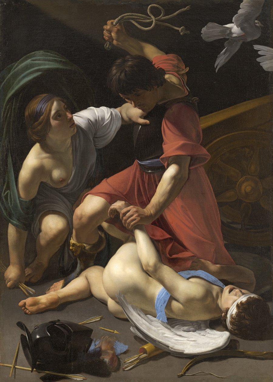 Cupido gestraft, 1613 door Bartolomeo Manfredi