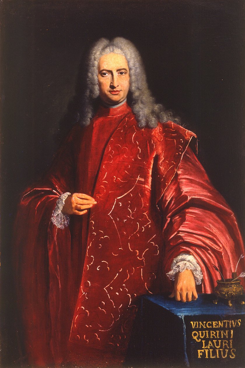 Portret van Doge Vincenzo Querini door Bartolomeo Nazari