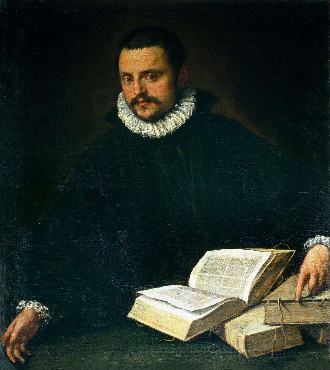 Portret van een notabele door Bartolomeo Passarotti