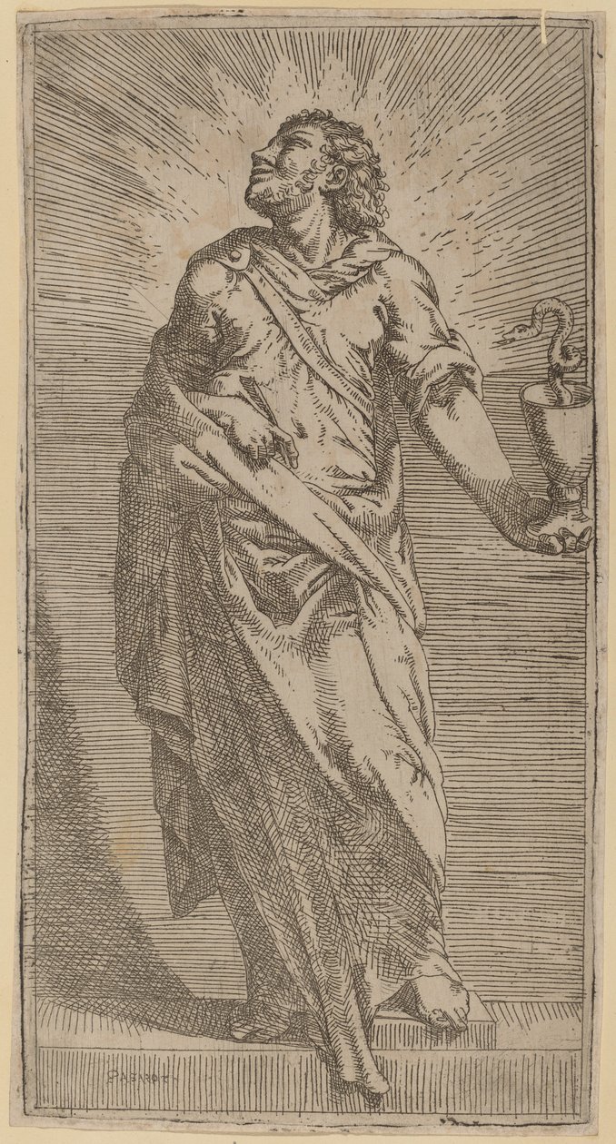 Sint Johannes de Evangelist door Bartolomeo Passarotti