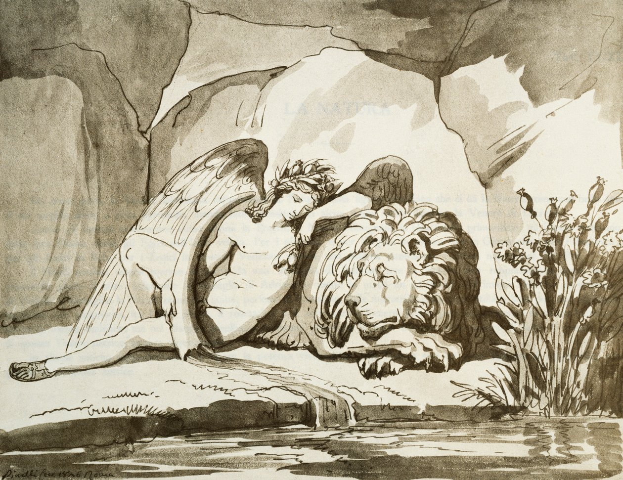 Hypnos (De Slaap) door Bartolomeo Pinelli