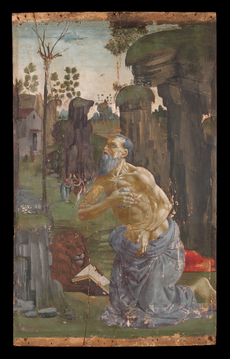 Boetedoening van Sint Hiëronymus door Bartolomeo di Giovanni