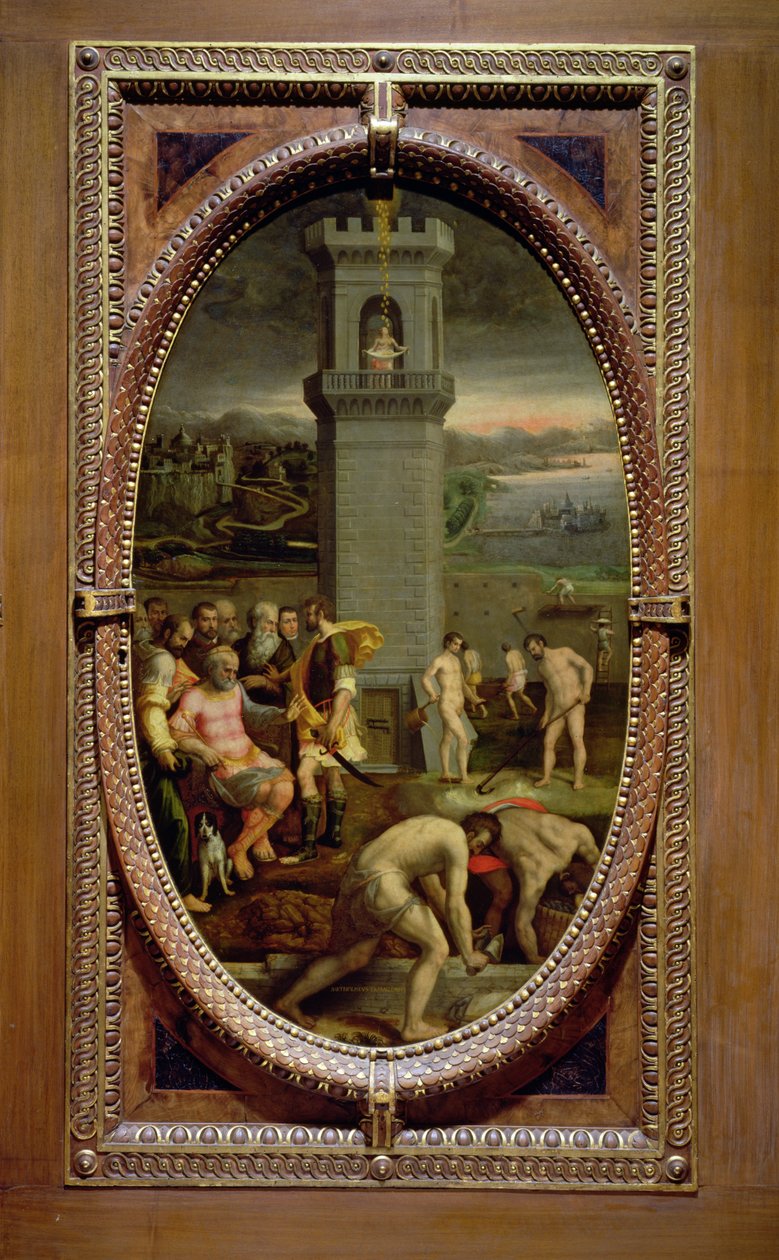Danae, 1572 door Bartolomeo di Mariano Traballesi