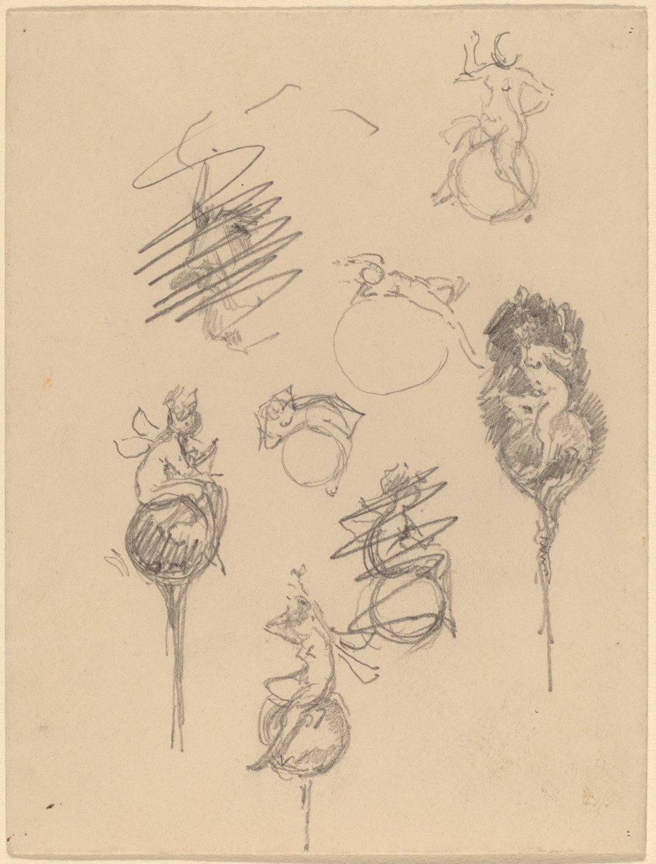 Studies voor Sieradenontwerpen [recto] door Beatrice Godwin Whistler