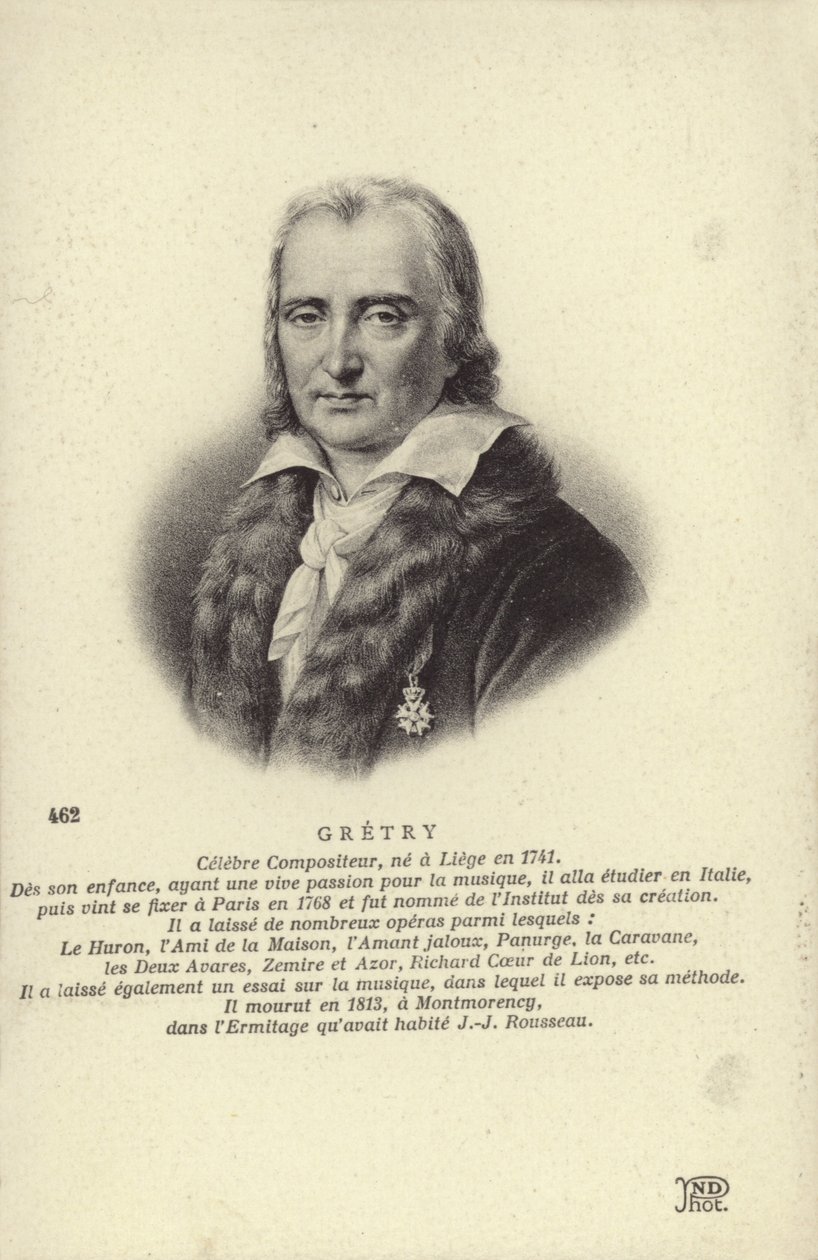 André Grétry, Belgische componist (1741-1813) door Belgian School